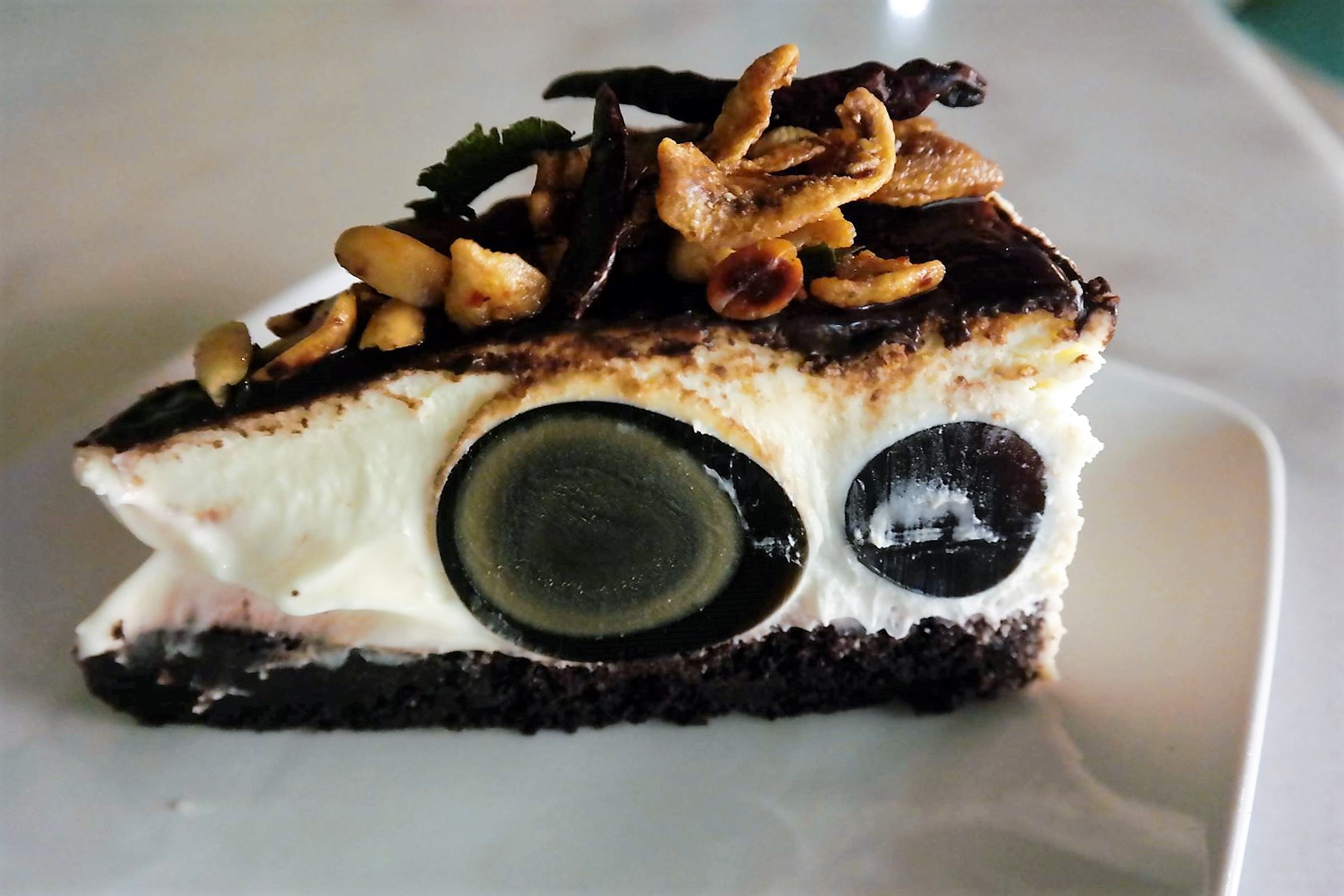 Moody Cow Cafe Century Egg Cheesecake
